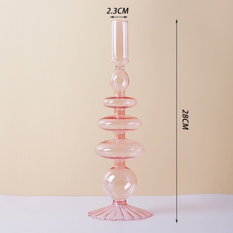 Lila Ljusstake i Glas
