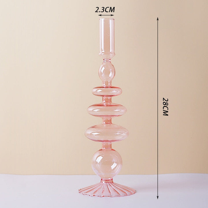 Lila Ljusstake i Glas
