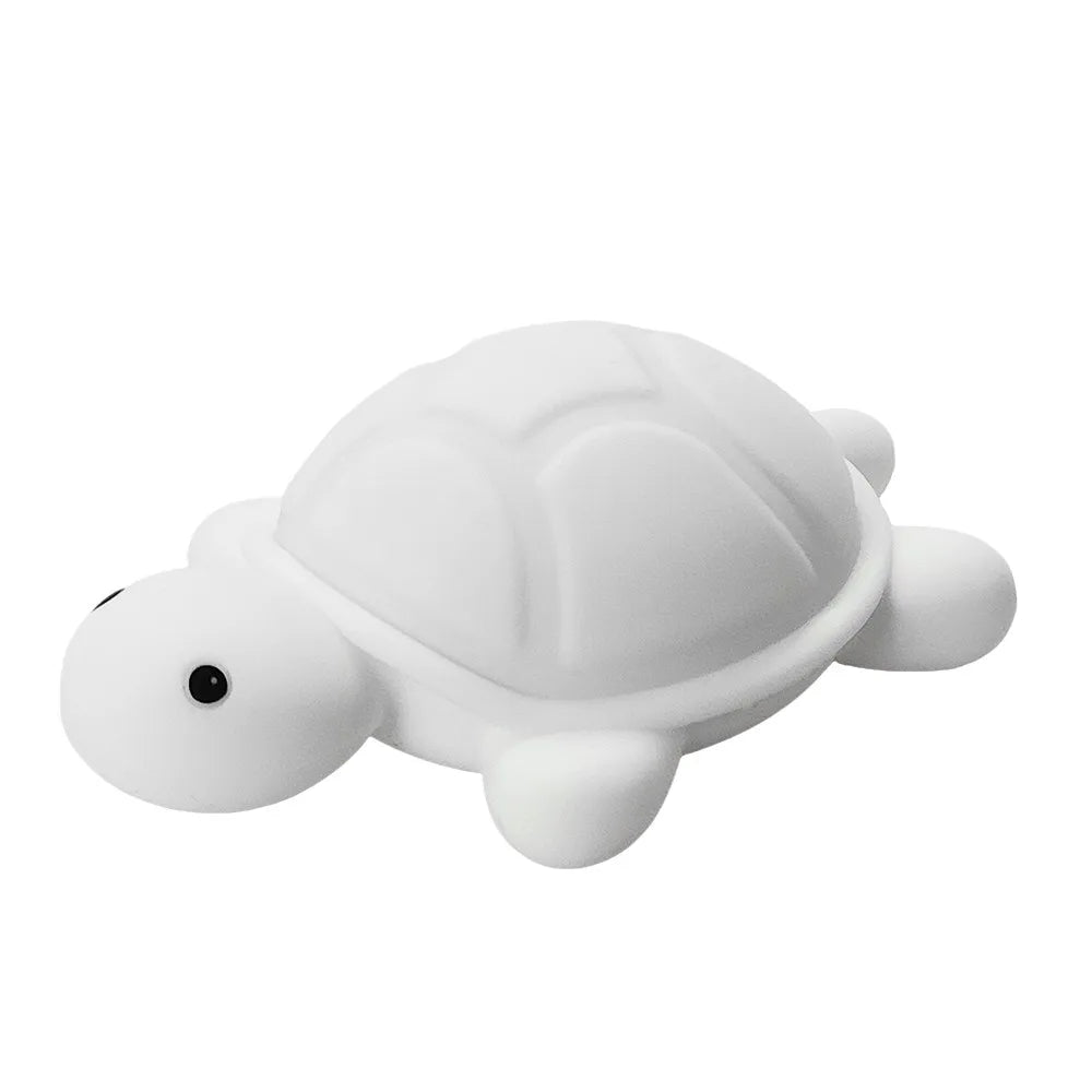 ShellGlow LED Nattlampa | Söt Sköldpadda | Mjuk Silikon | Färgskiftande &amp; Varm Ljus | USB-C Uppladdningsbar | 10.2 × 15.8 × 6.1 cm