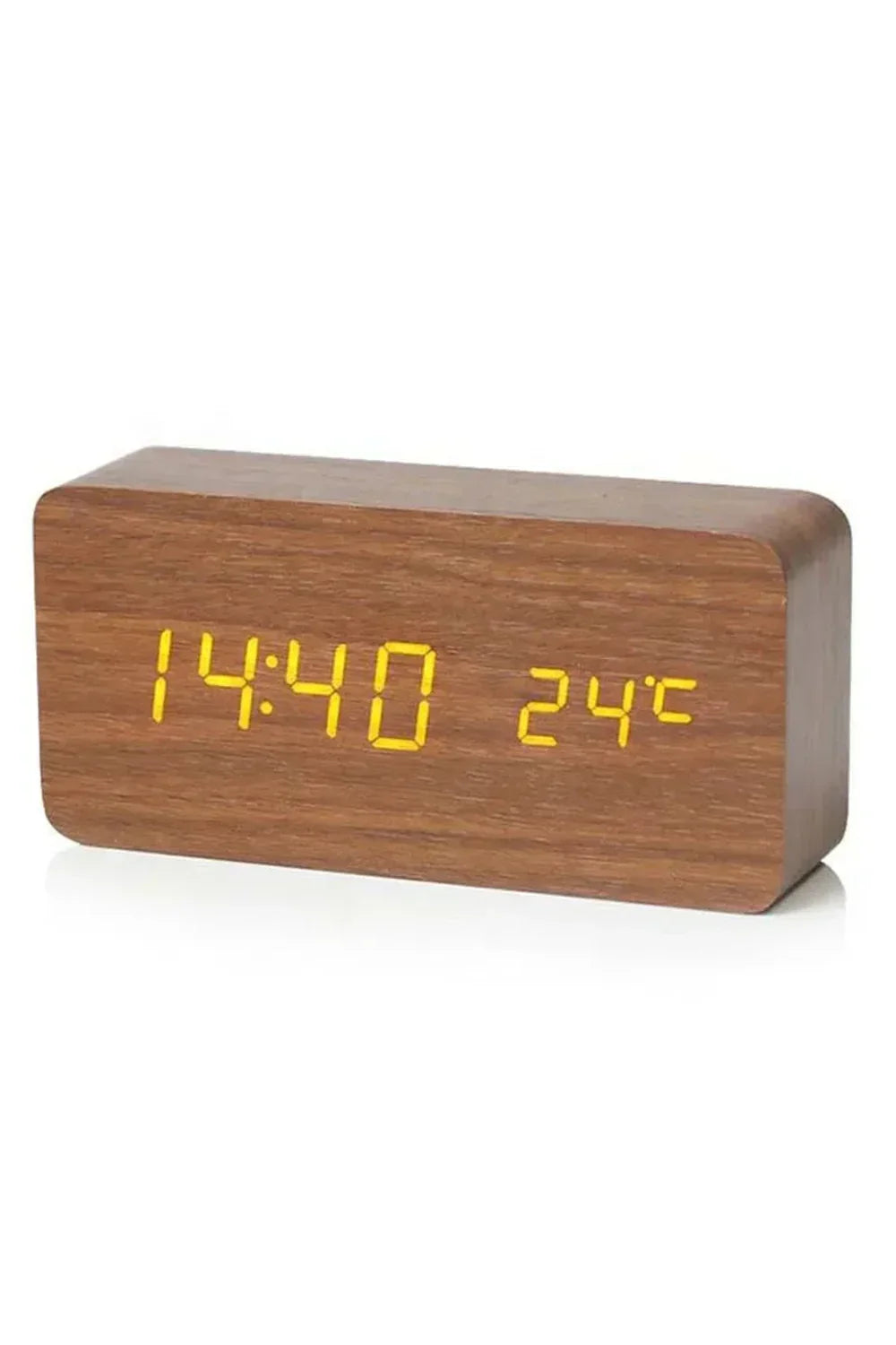 Trä LED Digital Klocka