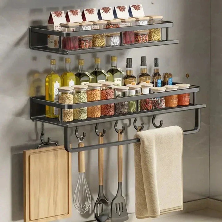 KitchenStyle – Elegant Vägghylla för ett Organiserat Kök