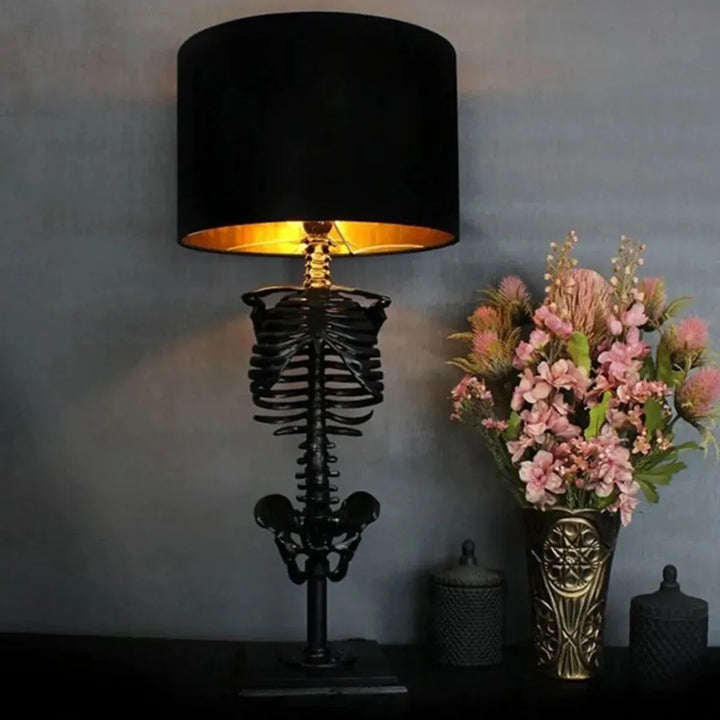 Skull Table Lamp Skeleton Horror 3D Statue Creative Party Ornament Prop Halloween Decoration Atmosphere Lamp Night Light
