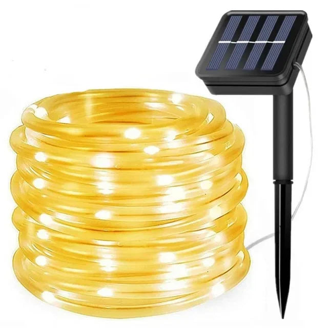 LED Solcells Ljus - Utomhus Vattentåliga Ljus för Jul, Trädgård, Gräsmatta, Träd, Staket och Vägdekoration