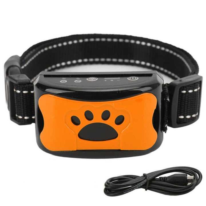 Smärtfri Anti-Bark Krage – Vibrationer &amp; Ultraljud för Hundar