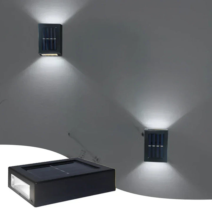 Vattentät LED-solvägglampa: Upp- och nedljus för balkong, trädgård, gata och landskap