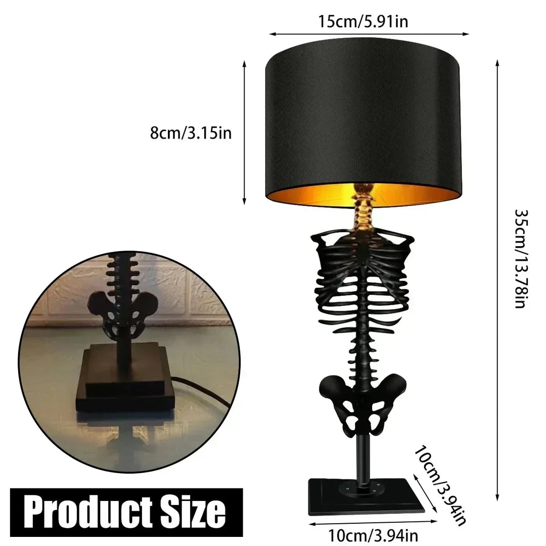 Skull Table Lamp Skeleton Horror 3D Statue Creative Party Ornament Prop Halloween Decoration Atmosphere Lamp Night Light