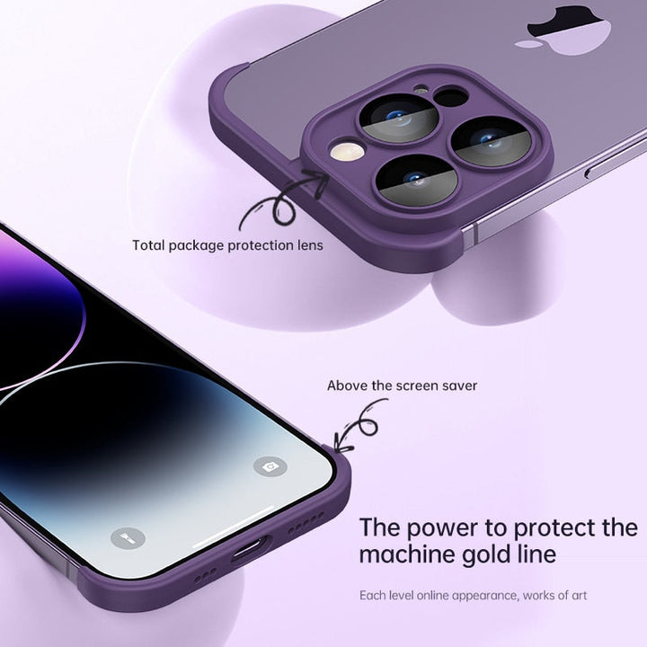 Stötsäker Hörnpad Mjuk Silikon iPhone Fodral