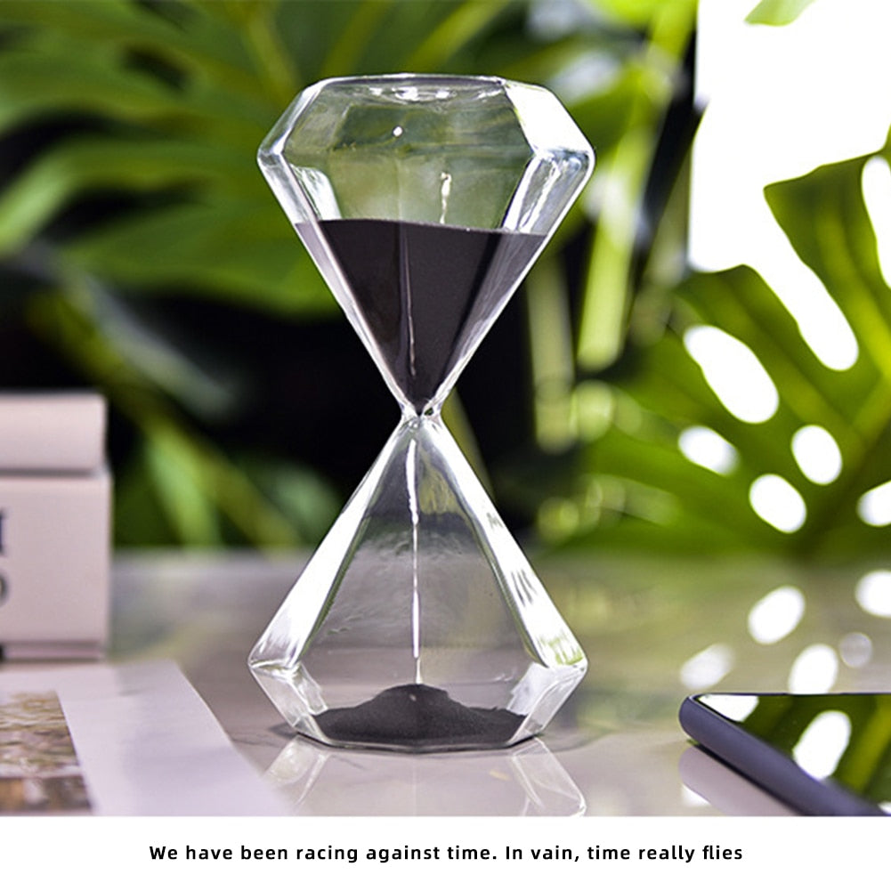 5–60 Minuters diamant timglas, timglas, timglas, barnens gåva, timglas, heminredning, finns i flera färgalternativ