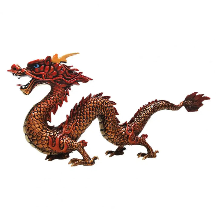 Livlig Kinesisk Drak Feng Shui Skulptur