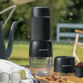 Bärbar Kaffe Maskin 18 Bar, Manuell Tryckoperation, ZZUOM CM101, Kompakt Extraktion för Utomhus Camping Resor