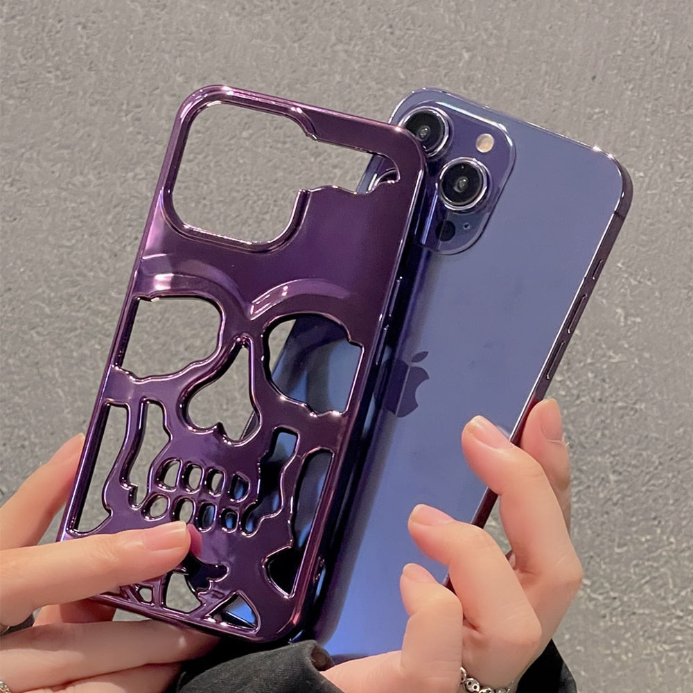 Gothic Midnight Skull Telefonfodral