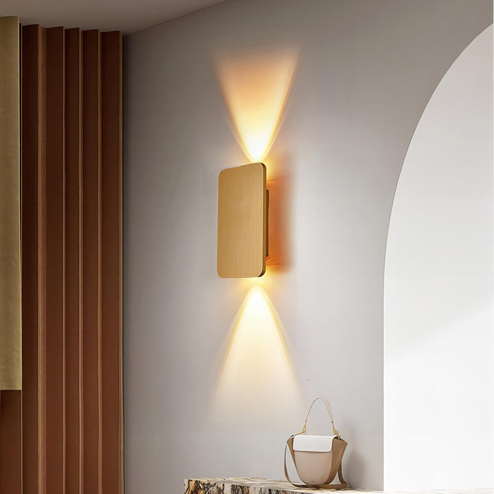 Koda - Rektangulär Upp/Ner Vägglampa Varm Vit