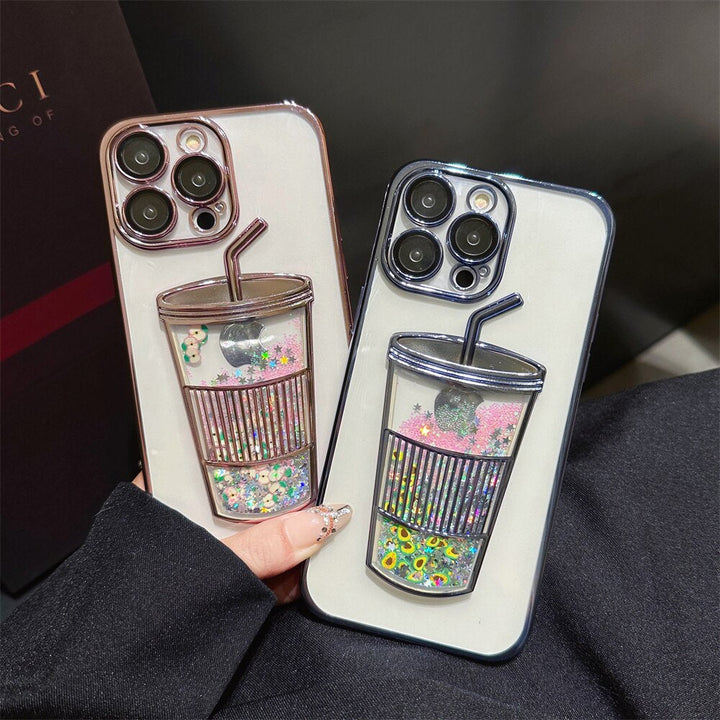 Glitter Star Drink Cup iPhone-fodral