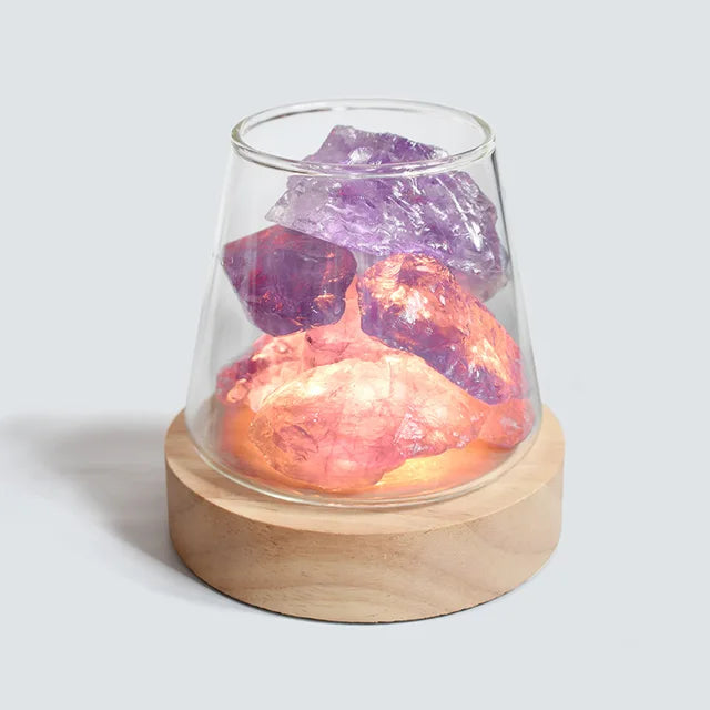 Himalaya Saltlampa - Kristall Nattlampa &amp; Aromaterapidiffuser