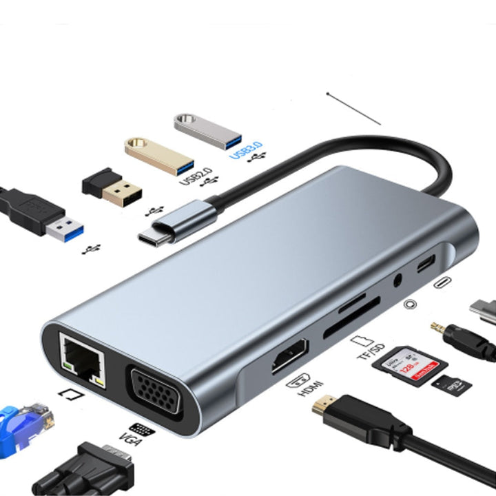 Thunderbolt 3 USB-C Hub med HDMI, PD, SD/TF för MacBook Air M1 och iPad Pro