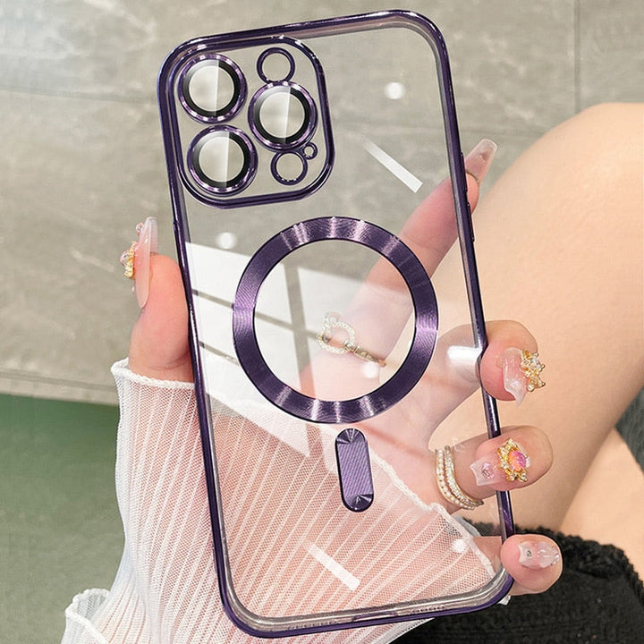 Sky Clear Transparent Silicone iPhone-fodral