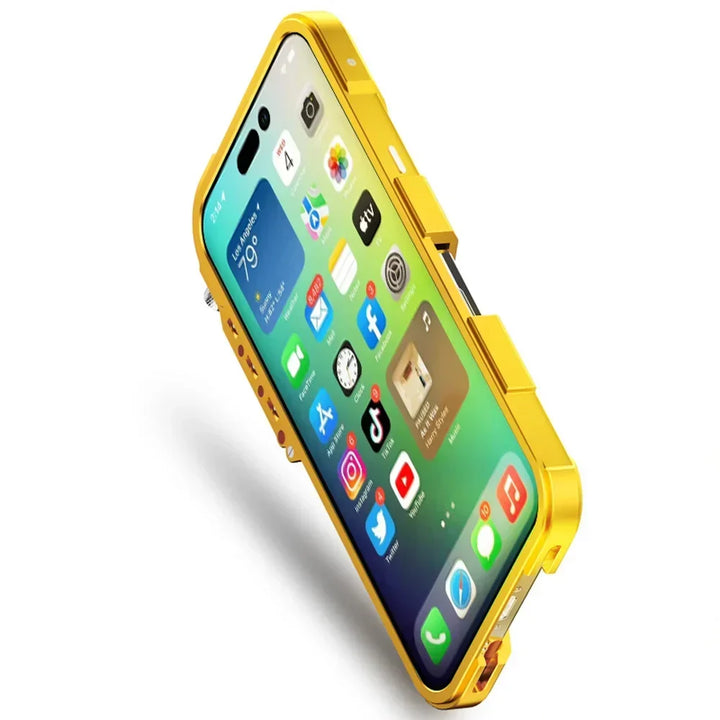 Taktiskt Grepp Stötsäker Legeringsram iPhone Fodral