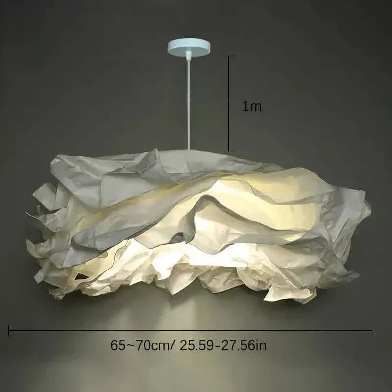 Molnliknande Pappersskärm upp till 70 cm bred