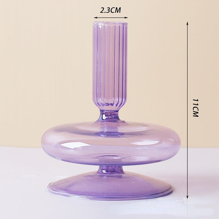 Lila Ljusstake i Glas