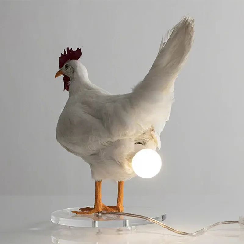 Dekorativa Nattlampor Simulerade Djur Rolig Påskhus Dekoration Fest Karneval Hönslampa Kyckling Nattlampa Ornament