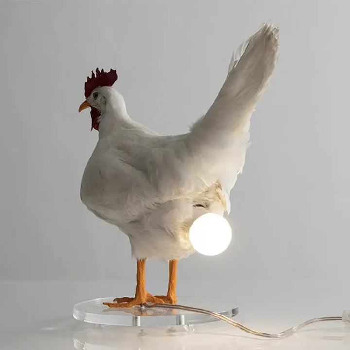 Dekorativa Nattlampor Simulerade Djur Rolig Påskhus Dekoration Fest Karneval Hönslampa Kyckling Nattlampa Ornament