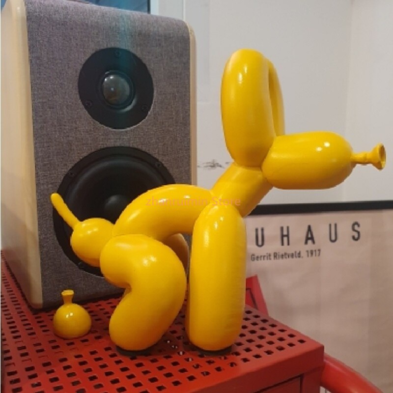 Ballonghund Skulptur, Ballongkonst Staty, Mini Samlarfigur, Heminredning, Resinkonst, Skrivbordstillbehör, Rumsdekoration