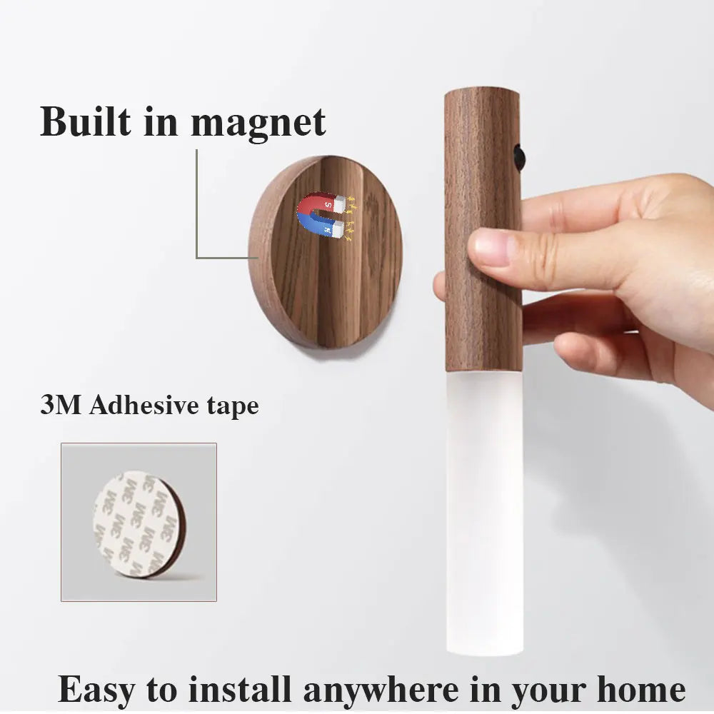 Magnetisk LED Rörelsesensor Nattlampa