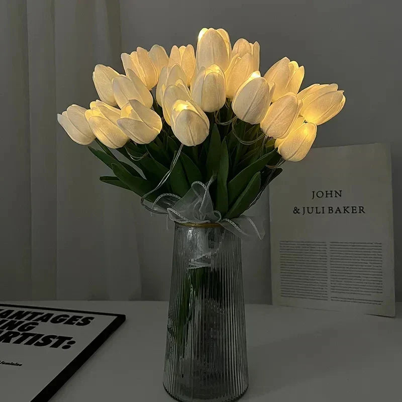 TulipGlow - Bärbar LED Tulpan Nattlampa