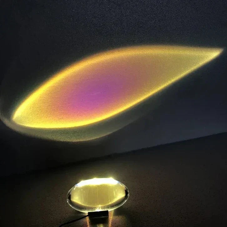 Kristall Solnedgång Himmel Bordslampa