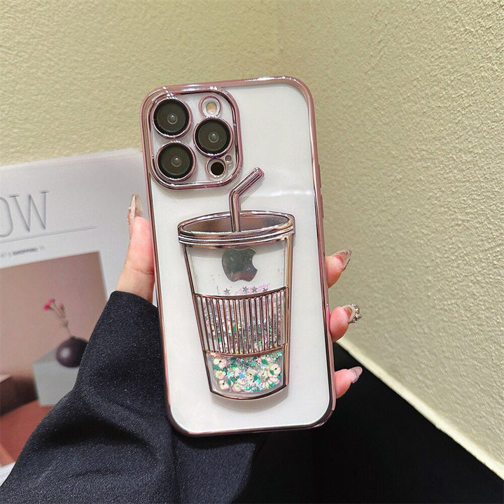 Glitter Star Drink Cup iPhone-fodral