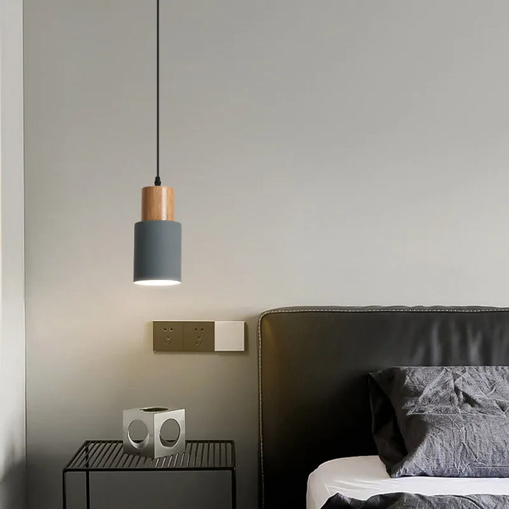 Nordiska LED-hänglampor i metall och trä - Moderna hängande lampor för matsal och kök