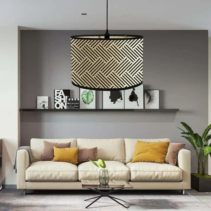 Art Deco Trumlampa Skärm