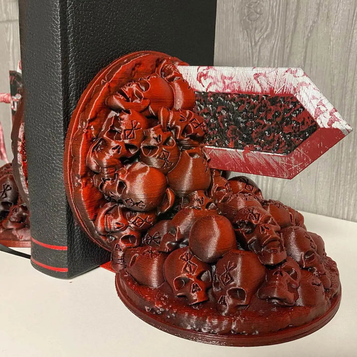 Berserk Bokstöd Rasande Bokstöd Drakjägare Resin Hantverk Studie Konst Dekorativt Ornament Hem Skriva Bord Bokhylla T4z7