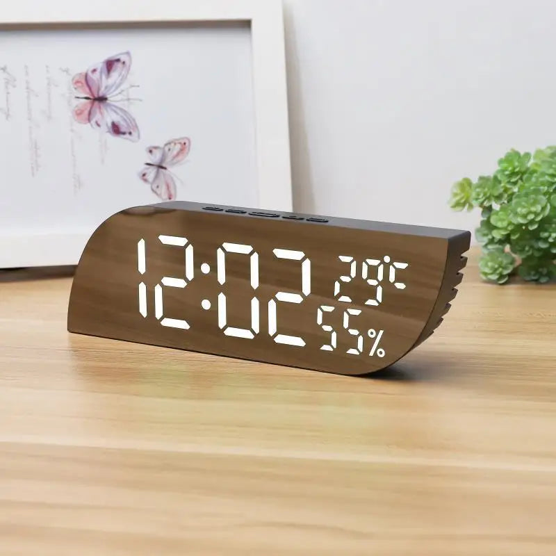 LED Digital Väckarklocka med Dubbel Display &amp; Obegränsad Snooze