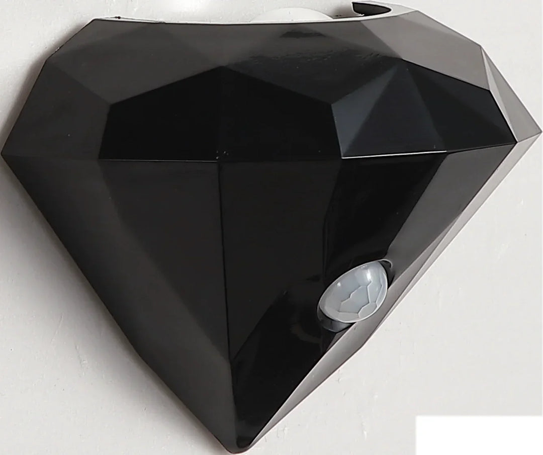 Premium Diamant Vägglampa Nattlampa Rörelsesensor Magnetisk Dimbar