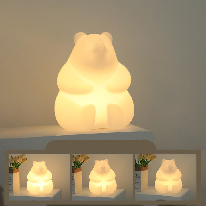 Samtida Kreativ Björn PE LED Bordslampa för Vardagsrummet