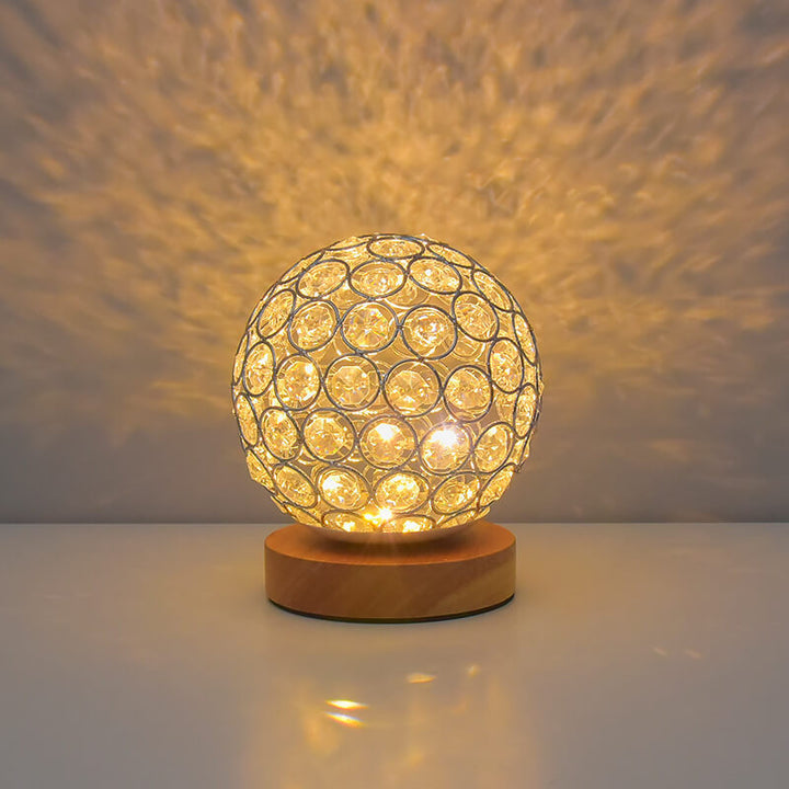 Modern Minimalistisk Rund USB Uppladdningsbar LED Nattlampa Bordslampa