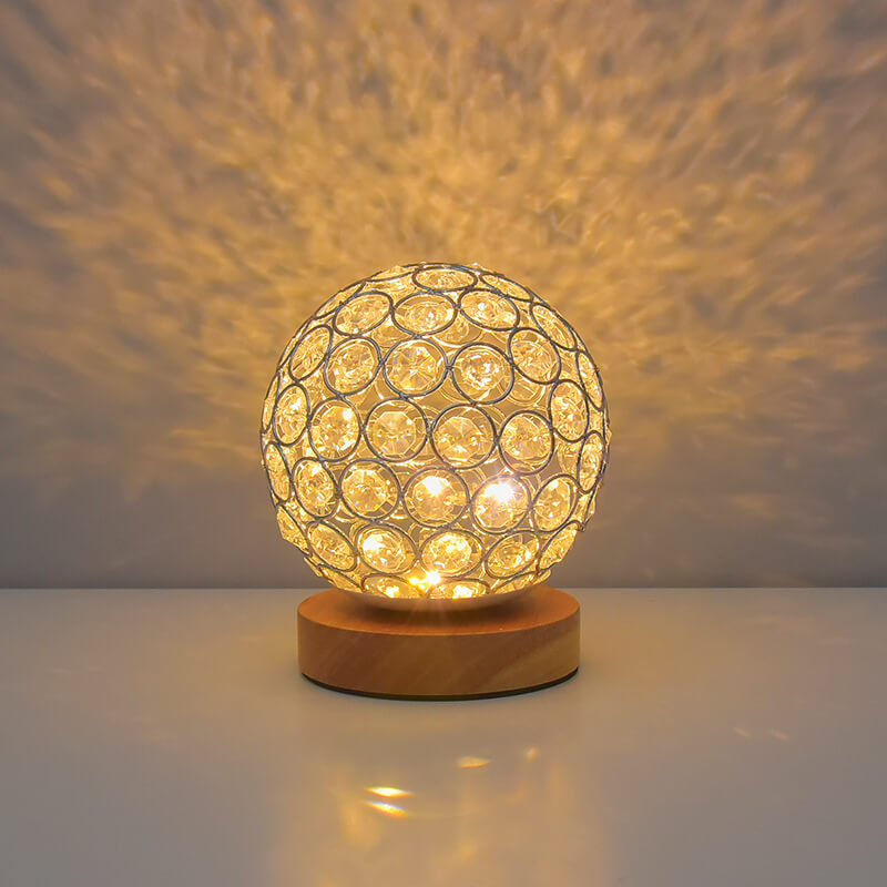 Modern Minimalist Rund USB-laddningsbar LED-bordslampa