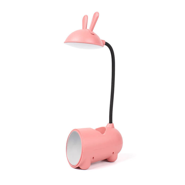 Tecknad Kreativ Kanin LED Touch USB Pennhållare Skrivbordslampa