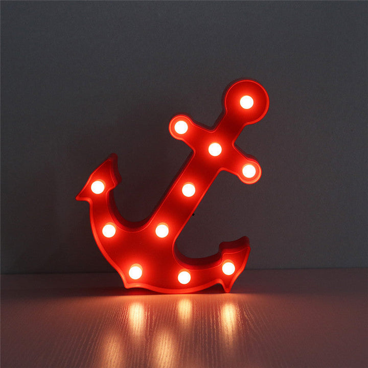 Skandinavisk modern Båtankare ABS Batteri LED Vägglampa