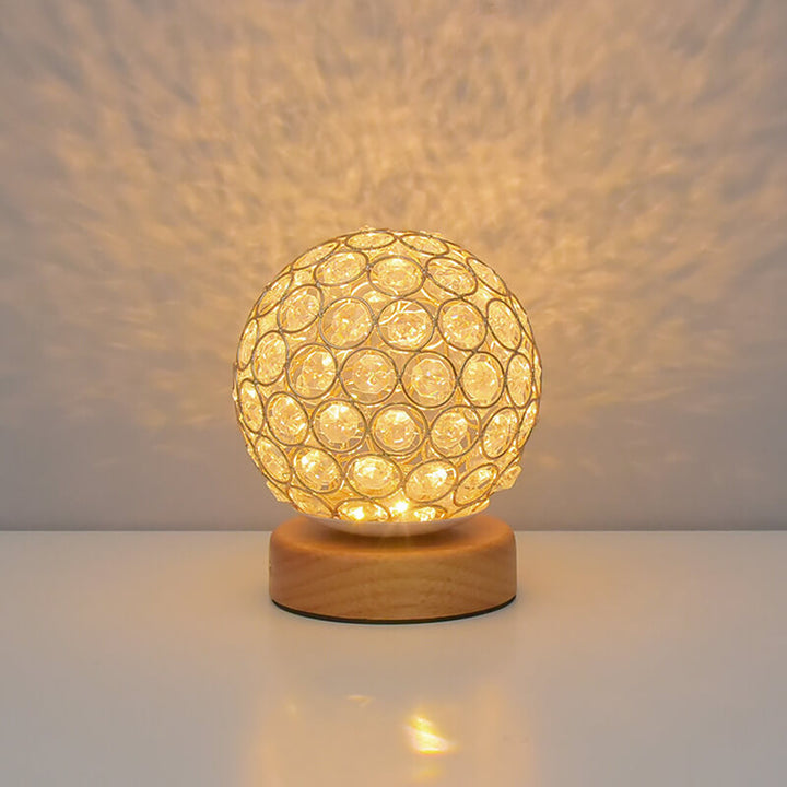Modern Minimalistisk Rund USB Uppladdningsbar LED Nattlampa Bordslampa