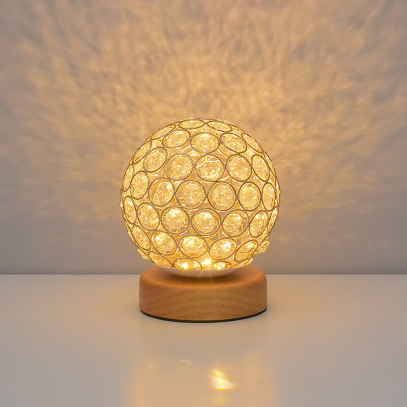 Modern Minimalist Rund USB-laddningsbar LED-bordslampa