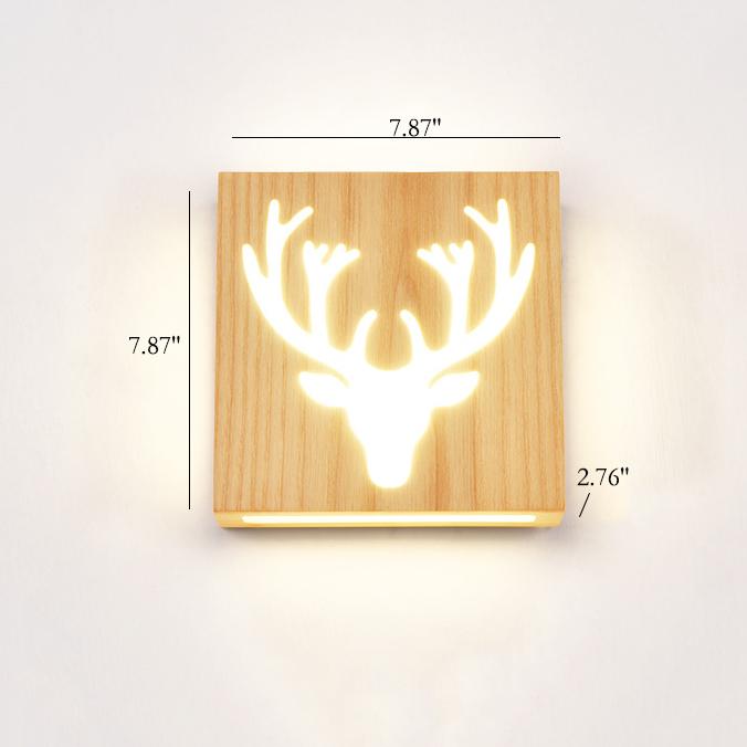 Vägglampa - WoodGlow - Elegant LED - Livets essens inomhus och utomhus