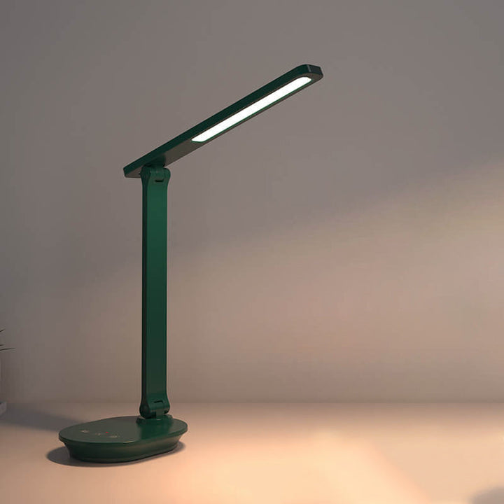 Modern dubbel vikbar ögonvård trådlös uppladdningsbar LED skrivbordslampa