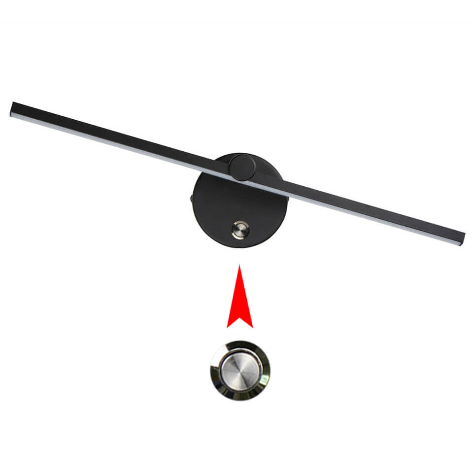 Nordisk Minimalistisk Aluminium Lång Bar Switch LED Spegel Vägglampa