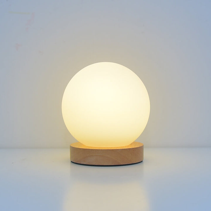 Modern Minimalist Rund USB-laddningsbar LED-bordslampa