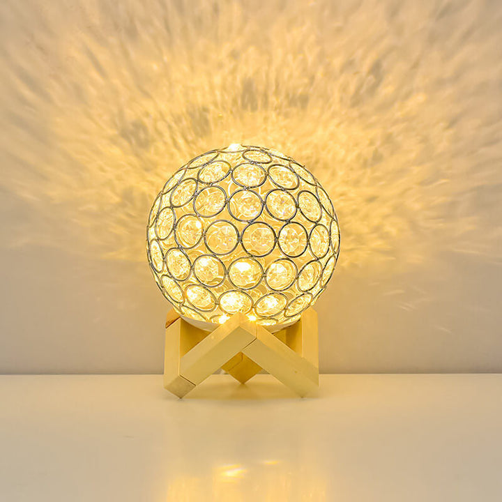 Modern Minimalist Rund USB-laddningsbar LED-bordslampa