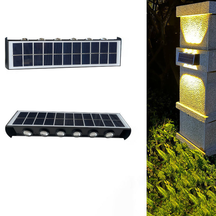 Modern Enkelhet Solskyddad Rektangulär ABS PMMA LED Vägglampa För Utomhuspatio