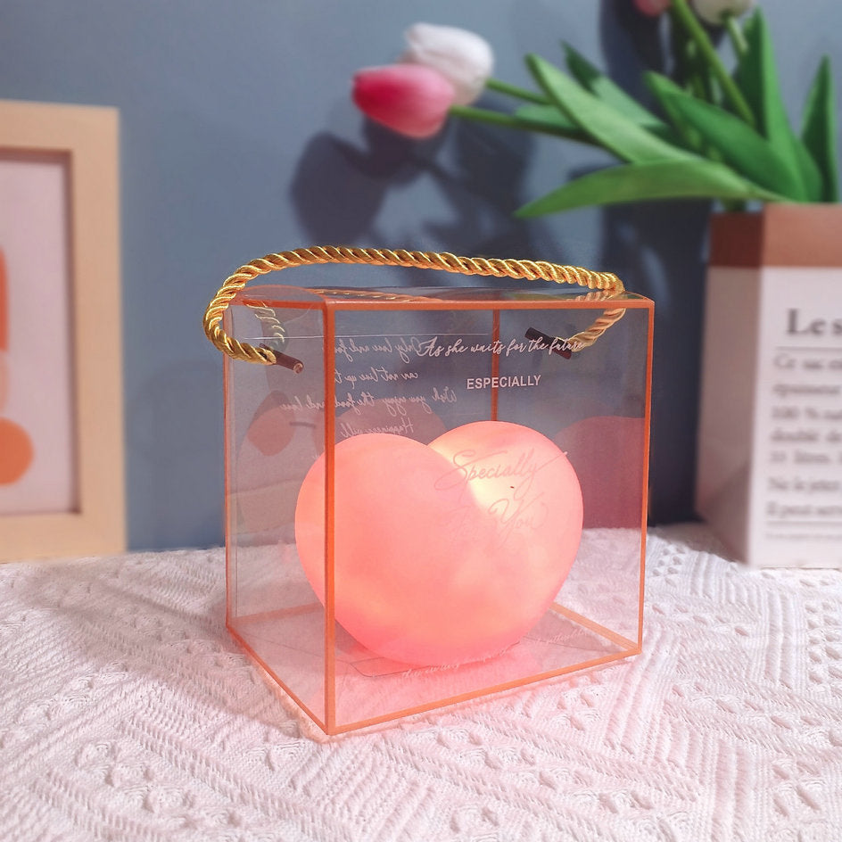 LuvSphere Silikon LED Nattlampa | Hjärtdesign | Bordslampa | Varm Stämningsbelysning | Dekorativ