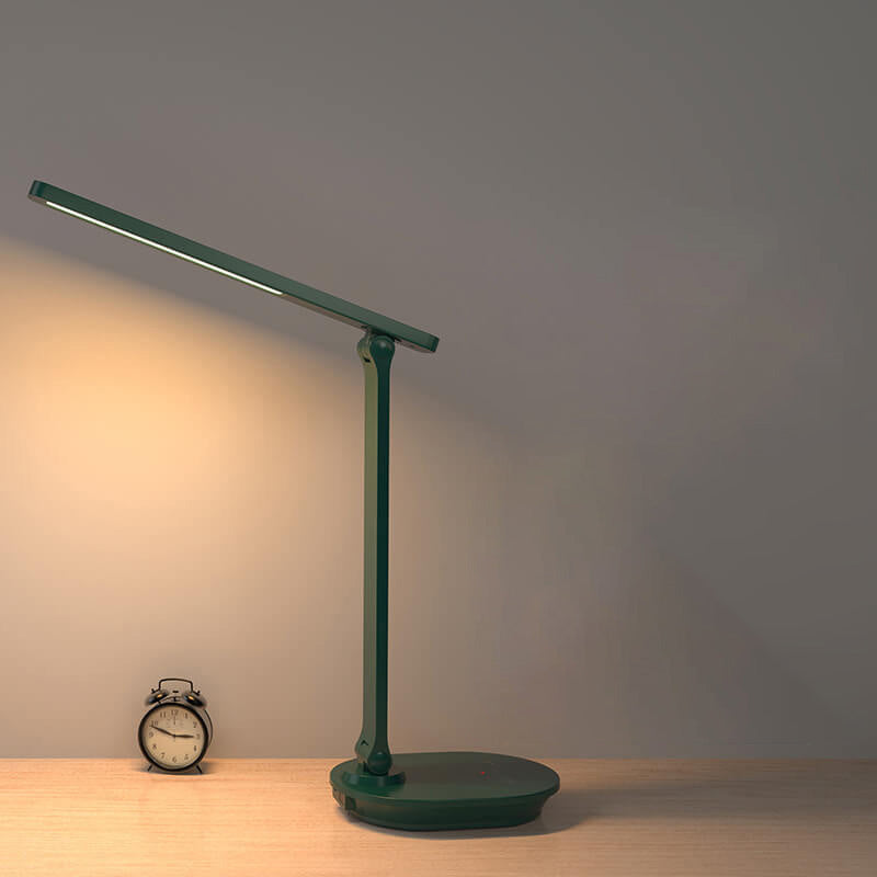 Modern dubbel vikbar ögonvård trådlös uppladdningsbar LED skrivbordslampa
